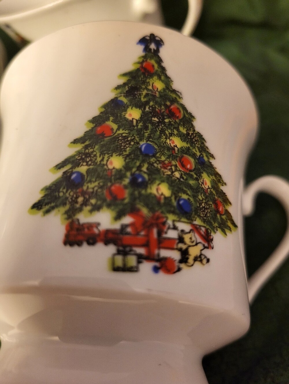 Seagull Fine China Chistmas Tree Set Of 6 Mugs/cups - Picture 7 of 8